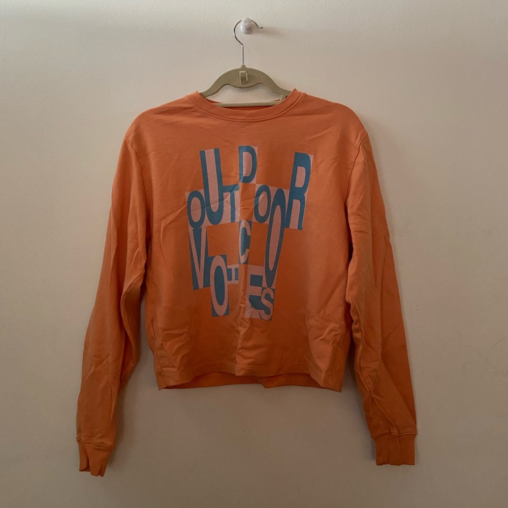 Outdoor Voices Orange Crewneck Sweatshirt